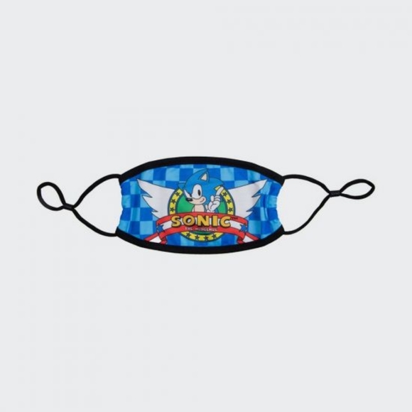 Bioworld Sonic The Hedgehog Logo Face Mask - Picture 3 of 3